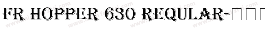 FR Hopper 630 reqular字体转换